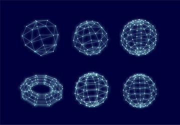 abstract network connection background vector image