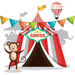 Circus show design vector