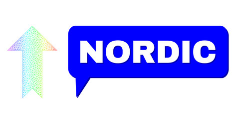 spectral net gradient arrow up icon and nordic vector image