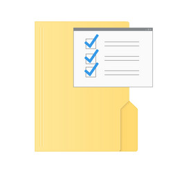 File computer folder with program window icon vector