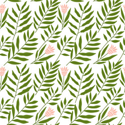 Jungle pattern with tropical leaves vector