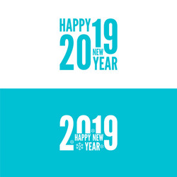 Creative happy new year 2019 vector