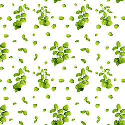 Beautiful leaf on seamless pattern vector