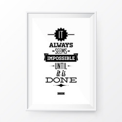 quote poster frame vector