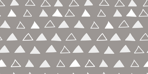 Seamless hand drawn geometric triangles vector