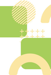 seamless pattern with abstract geometric shapes vector image