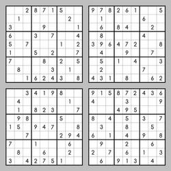 Sudoku Puzzle Game vector image