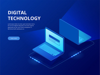 Tech Data Network Connection vector image