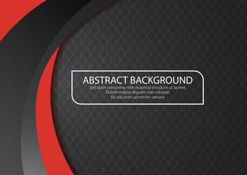 Black background with red curve line color shape vector