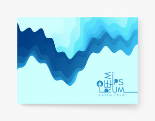 abstract wavy background with dynamic effect vector image