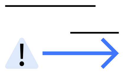 alert message with exclamation mark triangle vector image
