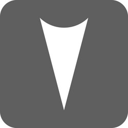 Arrowhead down flat squared icon Royalty Free Vector Image