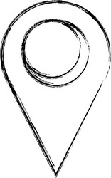 pointer map location symbol vector image