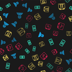 set line placeholder on map mobile with app vector image