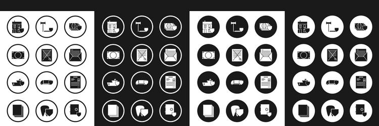 set money with shield delete file document vector image