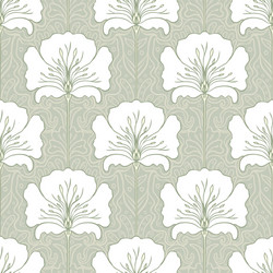 Vintage seamless pattern with pink flowers art vector