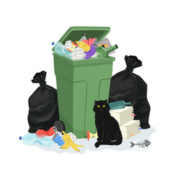Garbage stack Royalty Free Vector Image - VectorStock