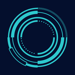 sci fi circle frame modern user interface element vector image