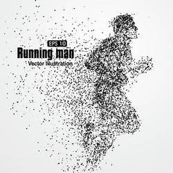 Dynamic Runner Particle Field vector image