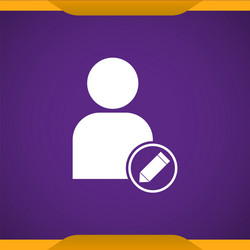 edit user icon for web and mobile vector