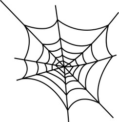 Spider web on transparent background spiderweb vector