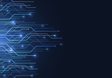 abstract background with technology circuit board vector image
