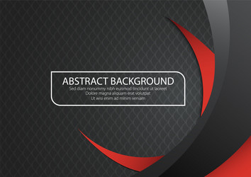 Black background with red curve line color shape vector
