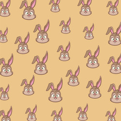 Rabbit pattern background vector