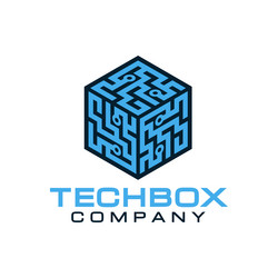 Circuit tech box software development digital vector