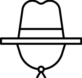 Cowboy hat icon fourth of july related vector