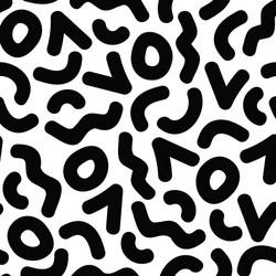 Memphis Circle Pattern vector image