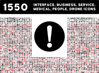 problem icon and more interface business tools vector image