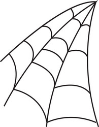 Spider web on transparent background spiderweb vector