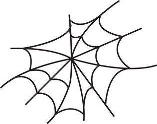 spider web on transparent background spiderweb vector image