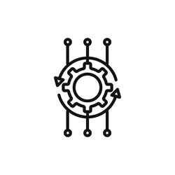 algorithm icon isolated on white background vector image