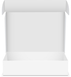 box with open lid isolated vector image