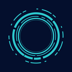sci fi circle frame modern user interface element vector image