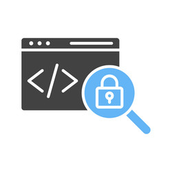 insecure code icon image vector image