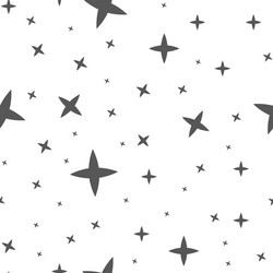 scandinavian seamless pattern with stars stock vector image