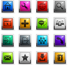 web tools icon set vector image