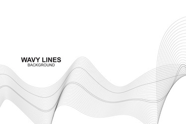 Abstract wavy lines background in design vector