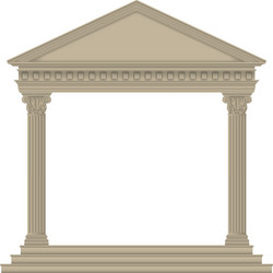 Greek temple Royalty Free Vector Image - VectorStock