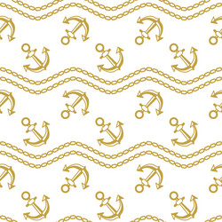 Seamless pattern with stripes and chains ongoing vector