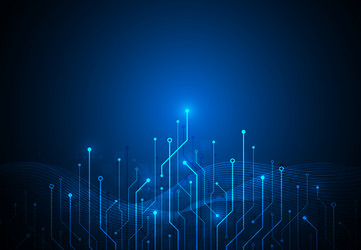 abstract background with technology circuit board vector image