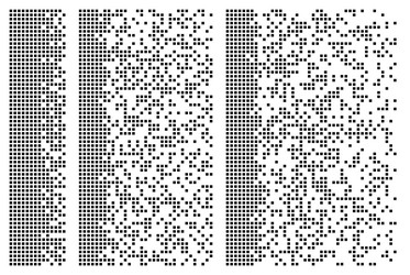 pixel disintegration background halftone effect vector image