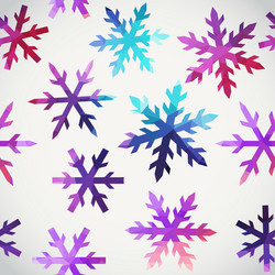 snowflakes pattern abstract snowflake of geometric vector image