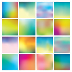 Abstract Blurred Color Gradient Backgrounds vector image