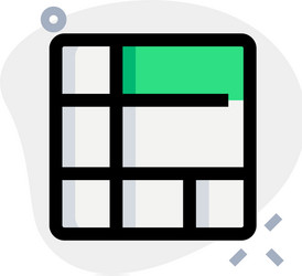 mixed size section in frame with tile layout vector image