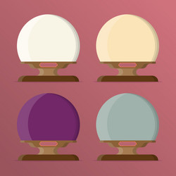 a set balloons with empty space for text vector image