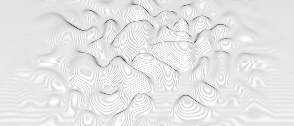 Abstract background with distorted line shapes vector